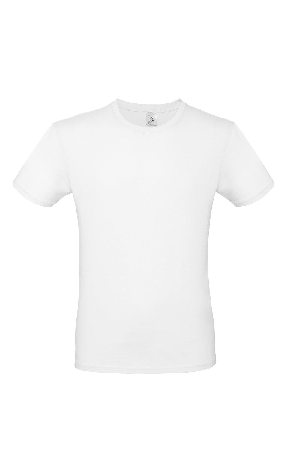 T-Shirt uomo B&C, 100% cotone, 145 grammi, colore bianco, ideale per la personalizzazione con logo o immagine